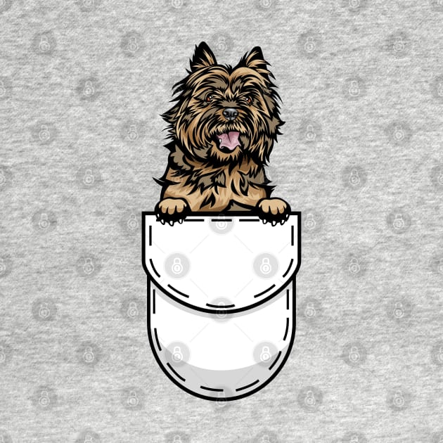 Funny Cairn Terrier Pocket Dog by Pet My Dog